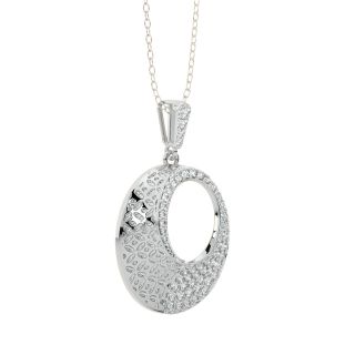 Ellie Round Diamond Office Wear Pendant